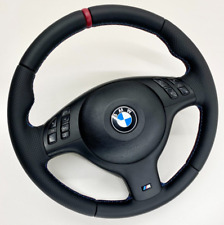 BMW E46 E39 E53 M SPORT STEERING WHEEL M3 M5 RED STRIPE REMANUFACTURED