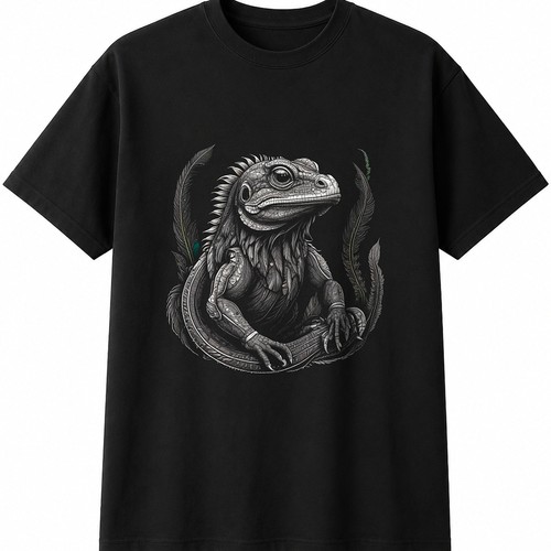 Frilled lizard detailed - lizard,