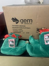 Kids Elf Slippers Christmas