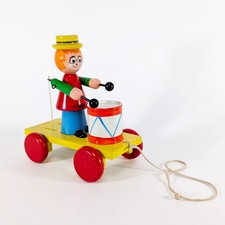 Vintage Siso Wooden Pull Along