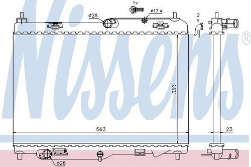Nissens radiator for ford - nissens,