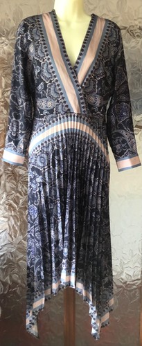 Paisley midi dress uk 8 - paisley,