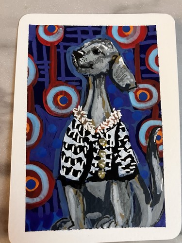 Aceo weimaraner dog - aceo,