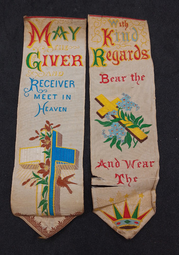 Victorian silk bookmarks - 2,