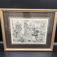 Anton Pieck Vintage Print Set of 4 –good condition 11x9”