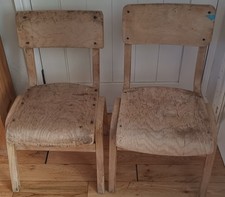 Retro Plywood  Stacking Chairs