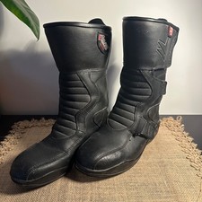 Frank Thomas AquaPore Advanced Ladies Motorcycle Boots Size 6 Black Gore
