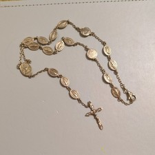 Dolce & Gabbana sterling silver  Rosary Necklace with Cross