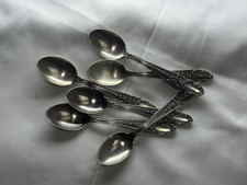 6 Mocha spoons silver metal
