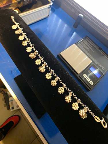 925 sterling silver - 925, flower