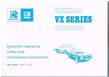 VAUXHALL VX1800 VX2300 VX4/90 VX2300GLS ORIG '78 OWNER HANDBOOK & SERVICE RECORD