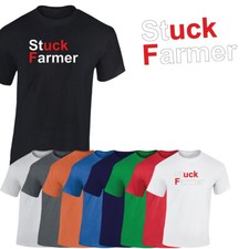 Stuck Farmer Mens T-Shirt A F*ck Starmer Funny Anti Labour Unisex Top T-Shirt