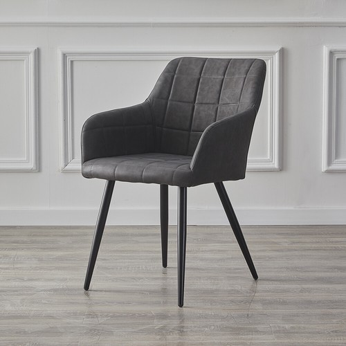 Used faux leather dining - 2x,