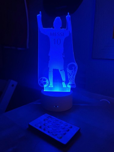 Messi acrylic night led - 3d,