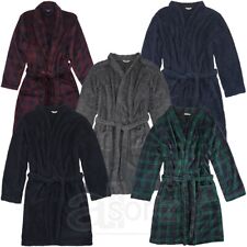 Mens Gents Dressing Gown Robe Ex M S Luxury Super Soft Fleece Many Colours Size