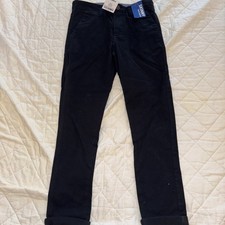 Brand New With Tags Boys Next Black Trousers Skinny With Stretch Age 8