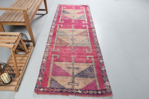 Turkish vintage rug 3x8 - rug, ft