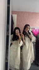Ivory Embroidered Long Dress