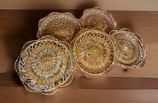 Vintage Wicker Handwoven Dish
