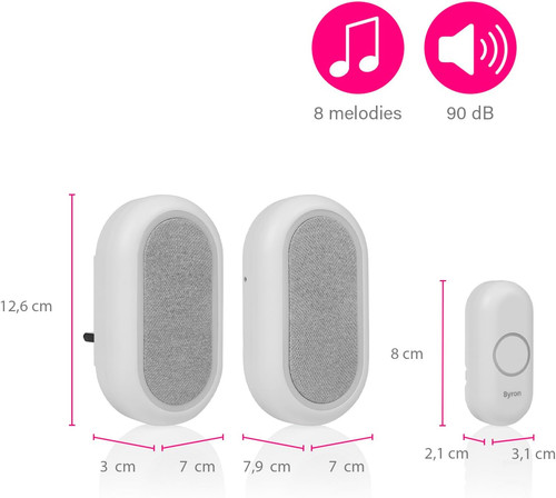 Byron wireless doorbell - wireless, set