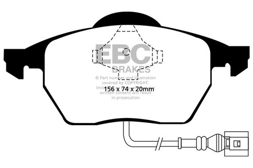 Ebc ultimax front brake pads - front,