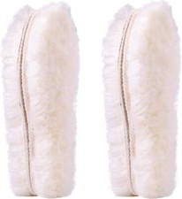 2x Pair Genuine Sheepskin