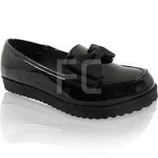 flat loafers shoes bow girls