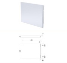 Nuie White Gloss 700mm Bath