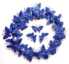 100 Royal Blue Fabric Glittery