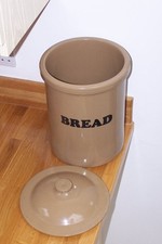 Large  Stoneware Bread Bin Crock Pot