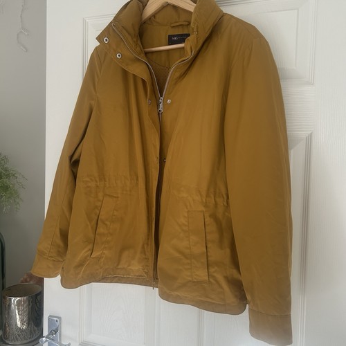 Mustard yellow raincoat - mustard, m&s