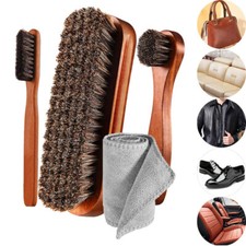4 Pcs Horsehair Shine Shoes