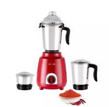 GEEPAS 600W 3-in-1 Indian Mixer Grinder Stainless Steel Jars & Blades Dry & Wet
