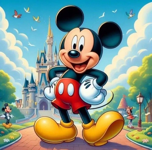 Mickey mouse 11ct stamped - 11ct,