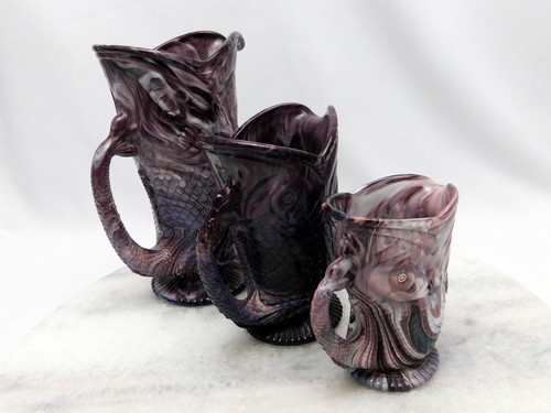 Set slag glass - 3,