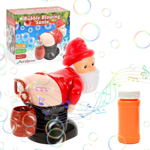 Christmas bubble machine santa - bubble,