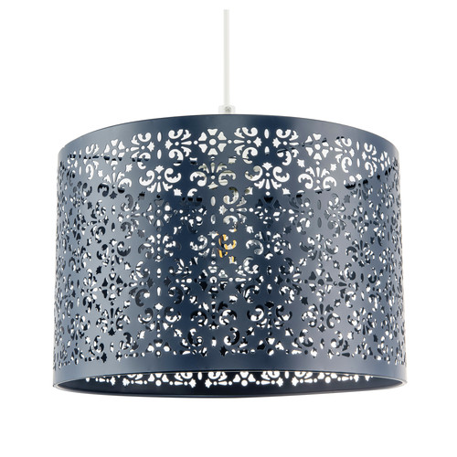 Midnight blue moroccan metal - blue,