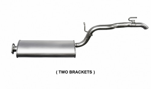Exhaust rear middle - exhaust,
