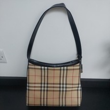 Burberry. Shoulderbag. Handbag (small-tote style). Nova Check. 1990s. + Dustbag.