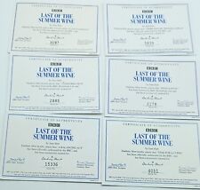 Danbury Mint Jane Hart Last Of The Summer Wine Complete Full Set Certificates