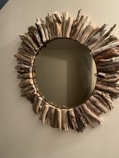 Rustic Driftwood Wall Mirror
