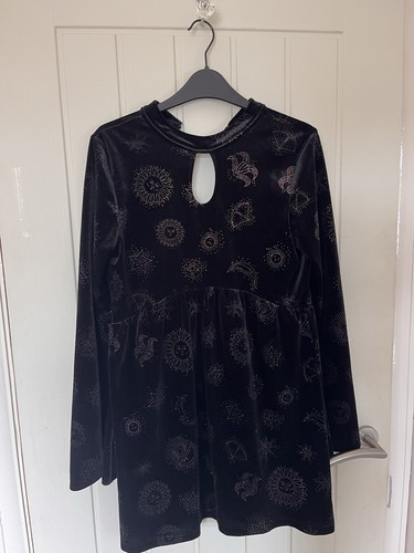 Motel black velvet foil print - motel,