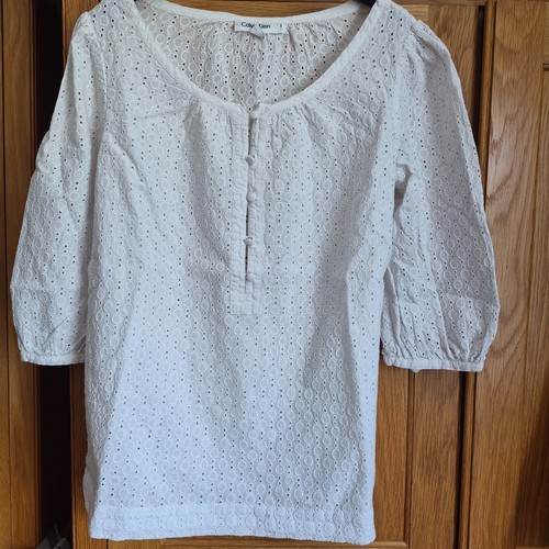 Calvin klein broderie - klein, blouse