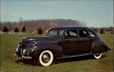 1939 Lincoln Zephyr V-12 Sedan Model H-73 vintage postcard s655