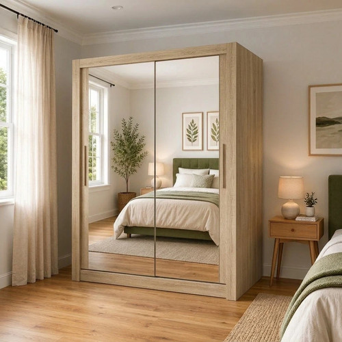 Milan modern double mirror - modern,
