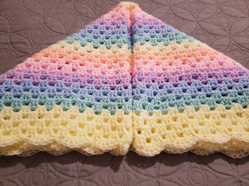 Rainbow hand crochet baby - (sy),