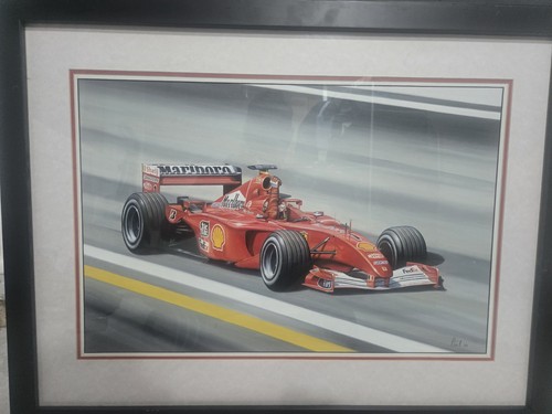 Ferrari formula framed print - ferrari,