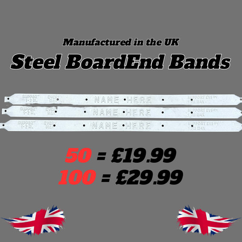 Scaffold board end - bands,, pack