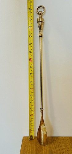 Vintage brass shoehorn - brass,