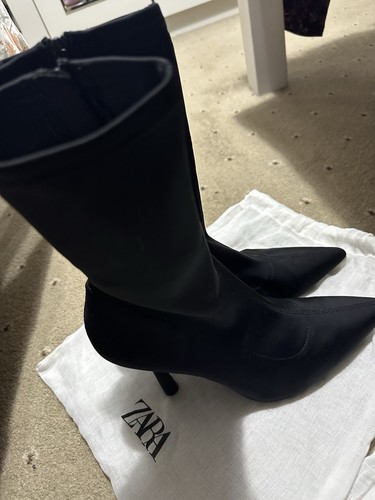 Zara black heeled - black, boots